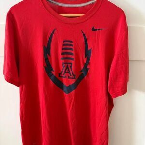 Mens University of Arizona Wildcats Nike Dri-Fit T-Shirt Red Size Large 🏈
